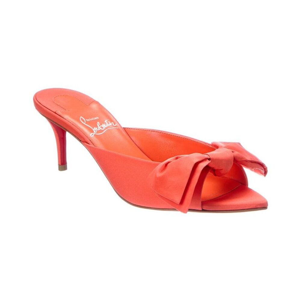 Christian Louboutin Mulazee 60 Taffeta Sandal, Orange